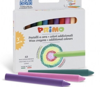 Voskové pastelky PASTEL, 9 x 85mm, 12ks